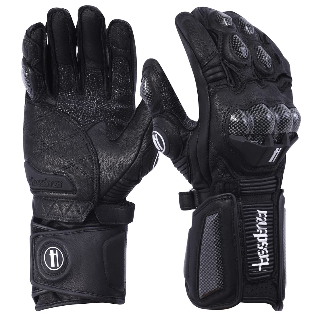 Palm with abrasion-resistant TPR padding on Harssidanzar gloves improves grip