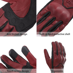 Harssidanzar goatskin gloves showing thumb pad for improved grip