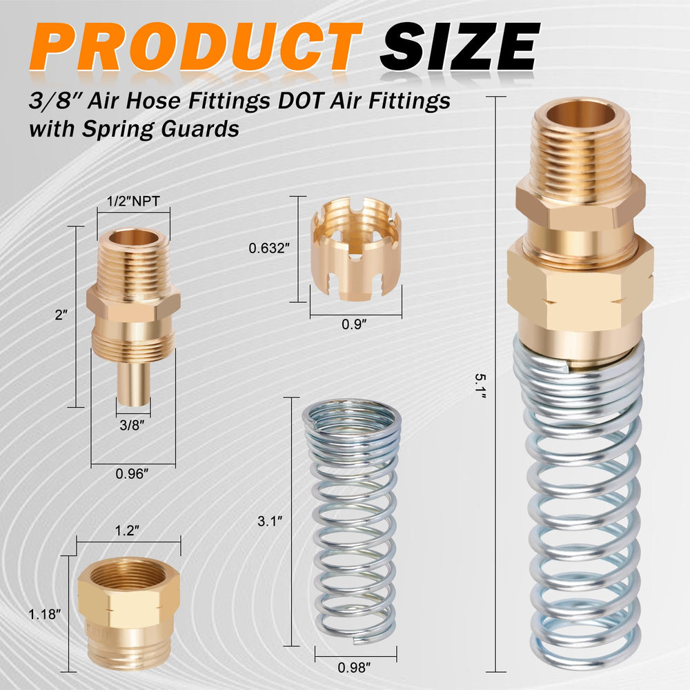 HASAOMOI brass air brake hose end sleeve for reliability