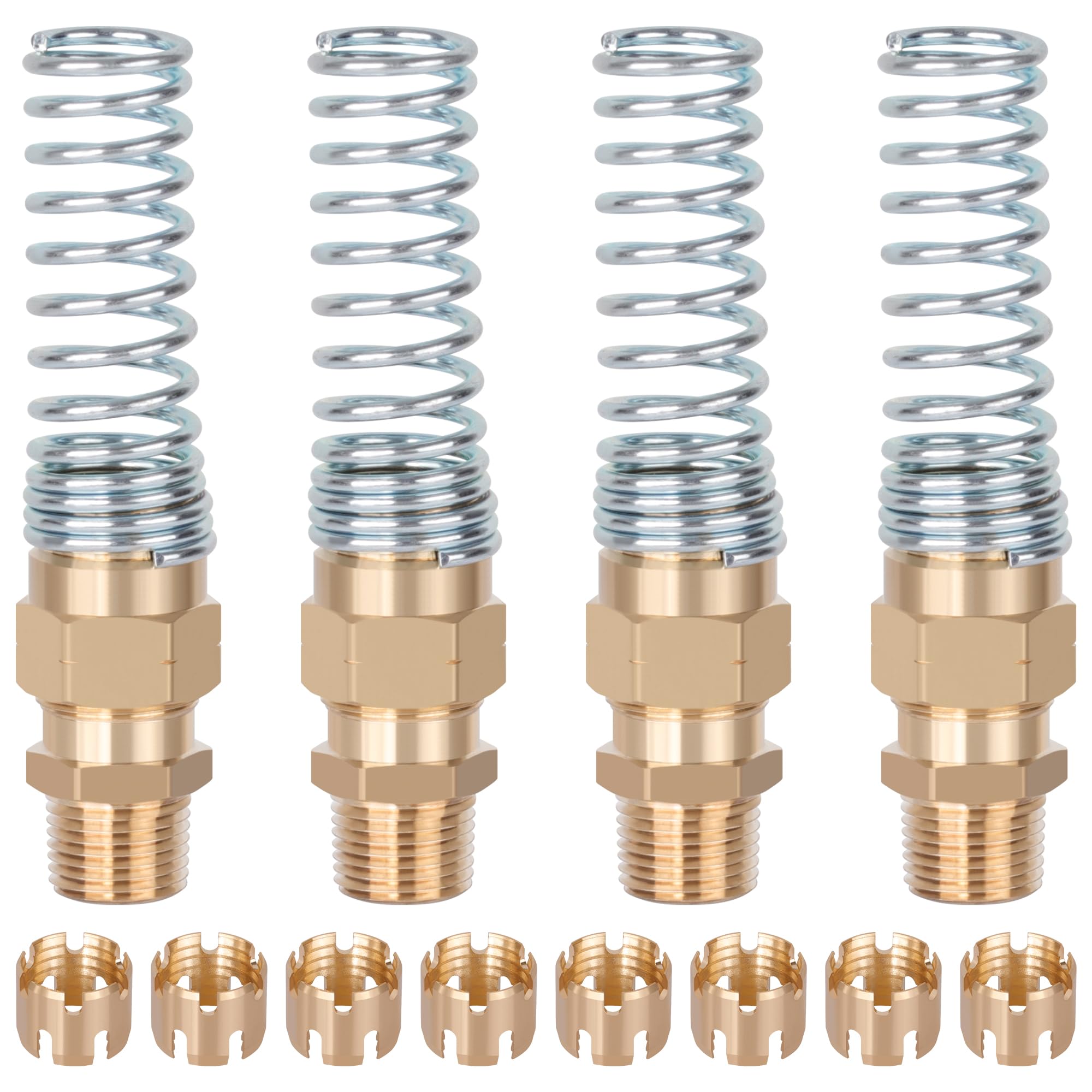 HASAOMOI three-eighths-inch hose with spring guard for durable connections