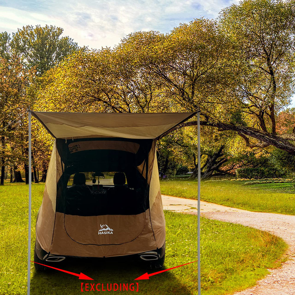 Hasika shade area over 110 sq ft covers gear and seating