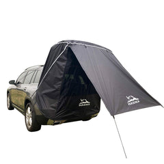HASIKA SUV Tailgate Tent setup over the tailgate for quick shade during roadside stops.