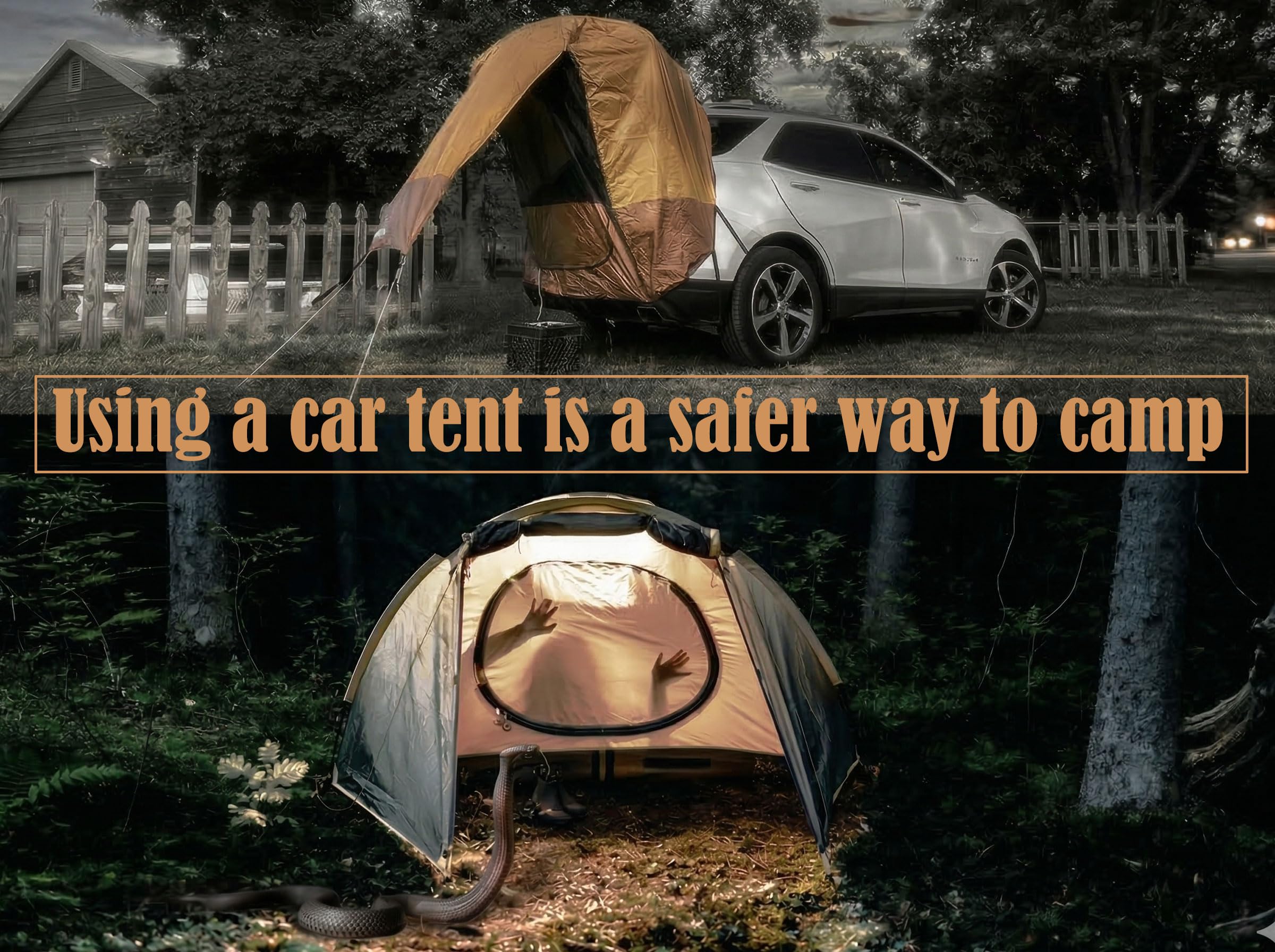 Hasika SUV Tailgate Tent universal fit indicates compatibility with most SUVs and minivans.