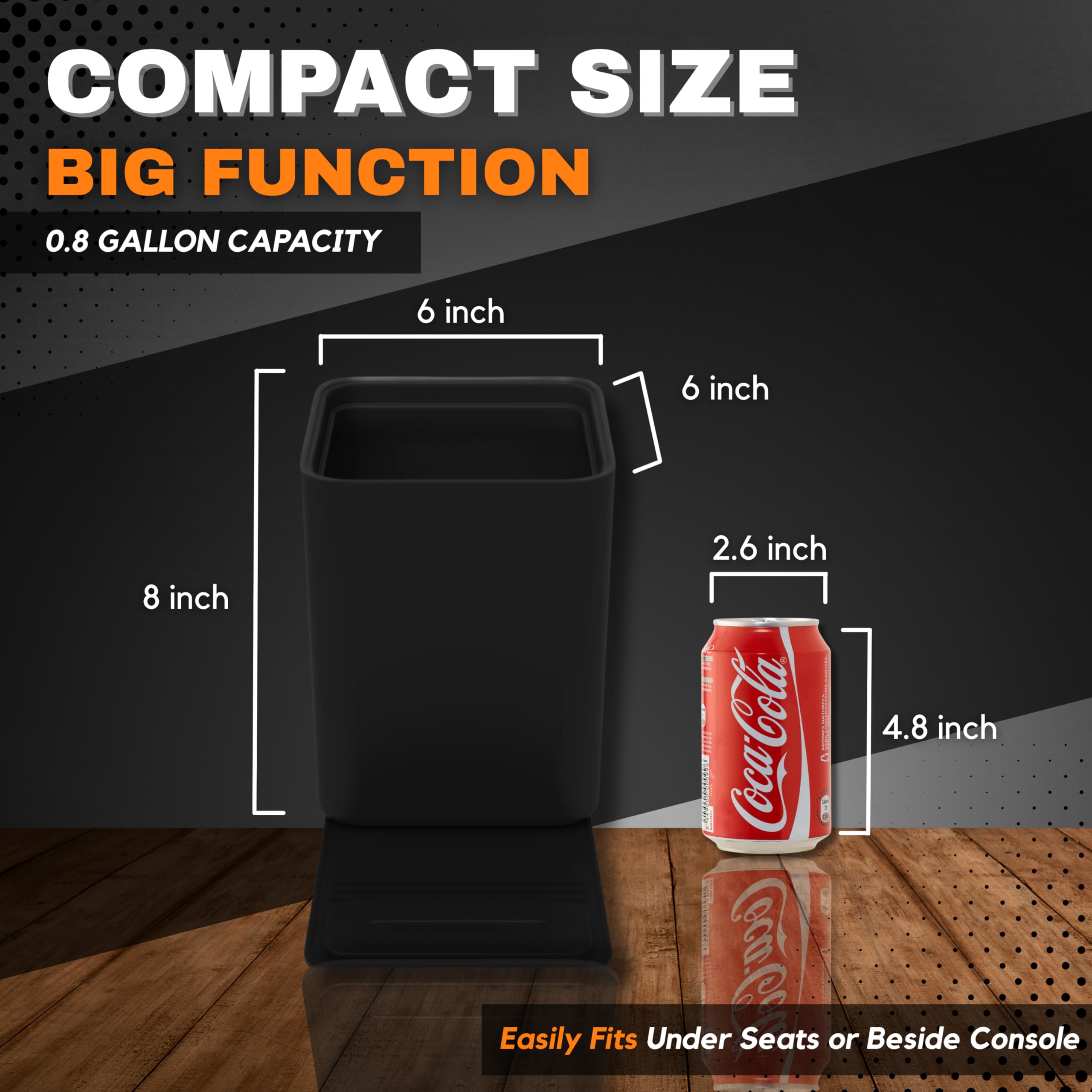 HAUSSIMPLE durable plastic body resists cracking from daily car use.