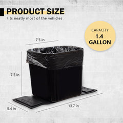 HAUSSIMPLE leakproof trash bin designed for car use.