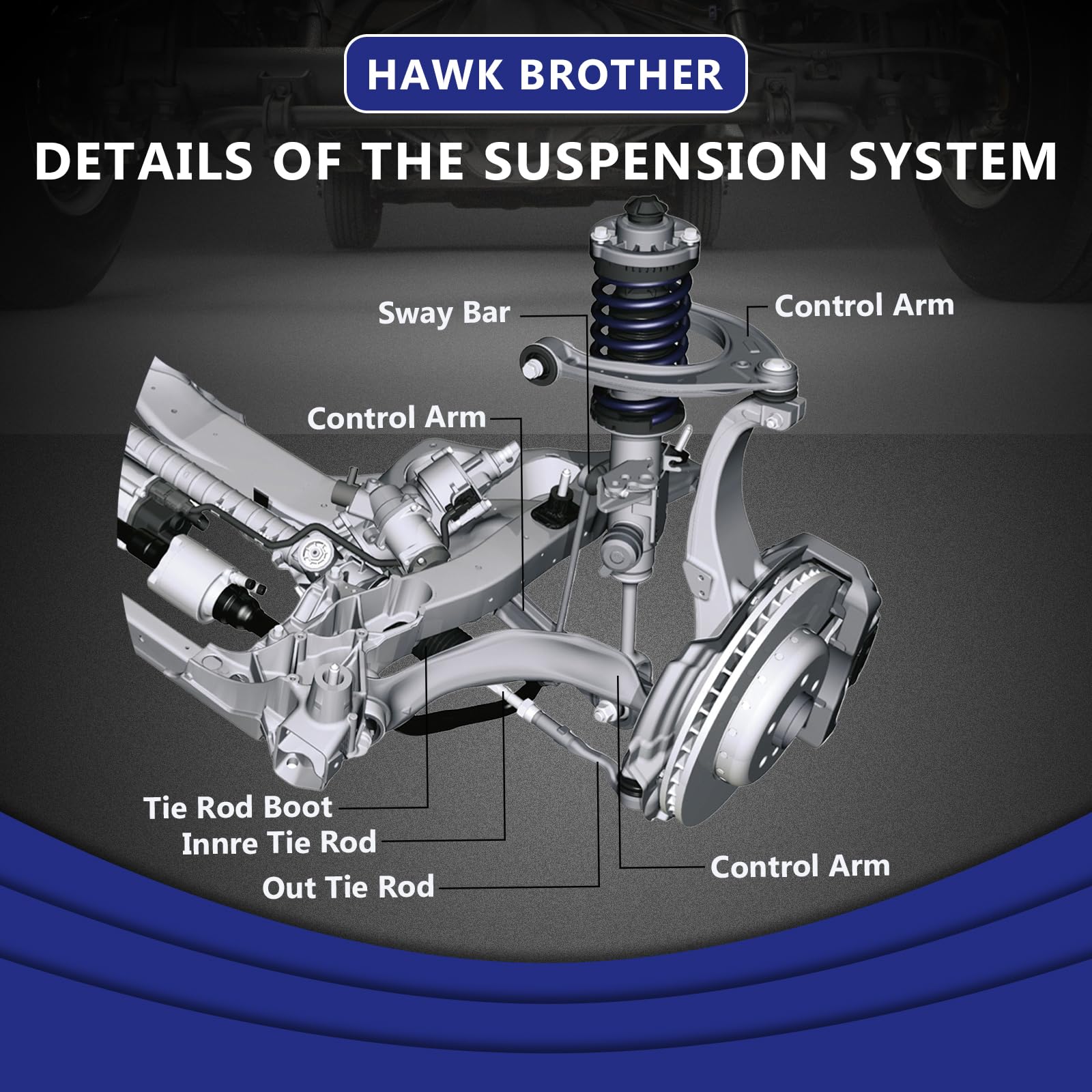 HAWK BROTHER lubricant pre-applied for easier, quieter installation.