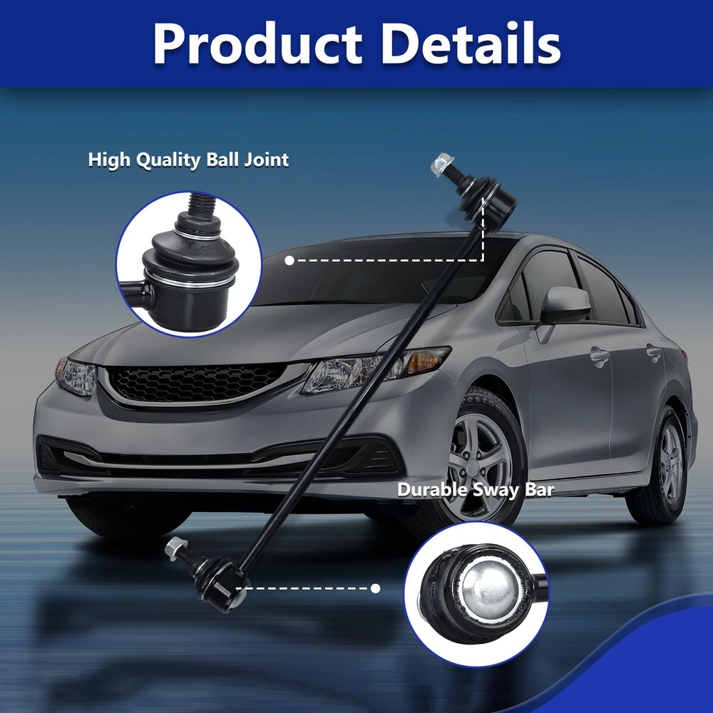 HAWK BROTHER sway bar link compatibility with 2012-2015 Honda Civic and 2013-2019 Acura ILX.