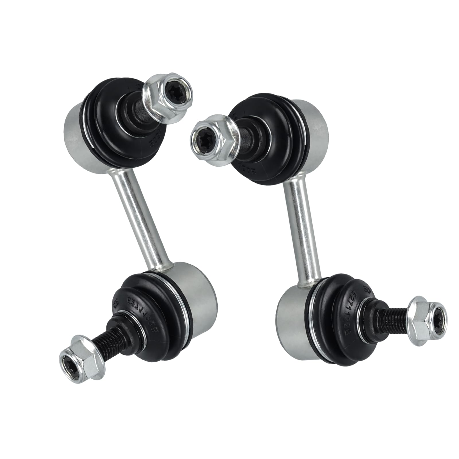 HAWK BROTHER front-end sway bar link, front view, enhances ride stability.