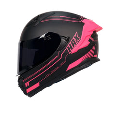 Inner sun visor and outer visor on HAX Obsidian Pro with clear visibility