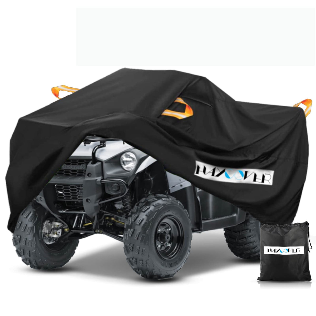 HAYCOVER ATV cover demonstrates universal fit protecting multiple models.