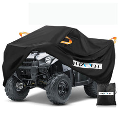 HAYCOVER ATV cover demonstrates universal fit protecting multiple models.