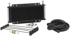 Hayden Automotive 676 rapid-cool transmission cooler front view improves heat management in compact engine bays.