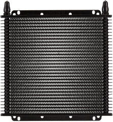 Hayden 689 transmission cooler front view highlights sturdy, space-saving design.