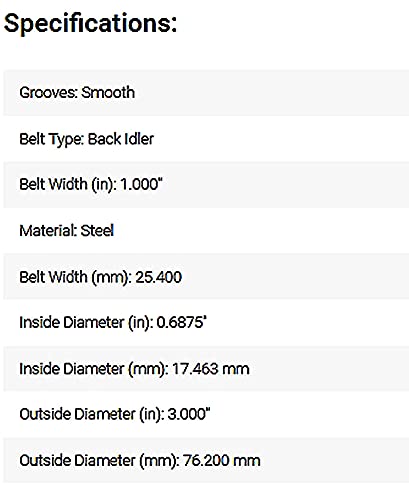 Hayden Automotive 5979 outer 3-inch diameter pulley helps reduce belt slip risk.