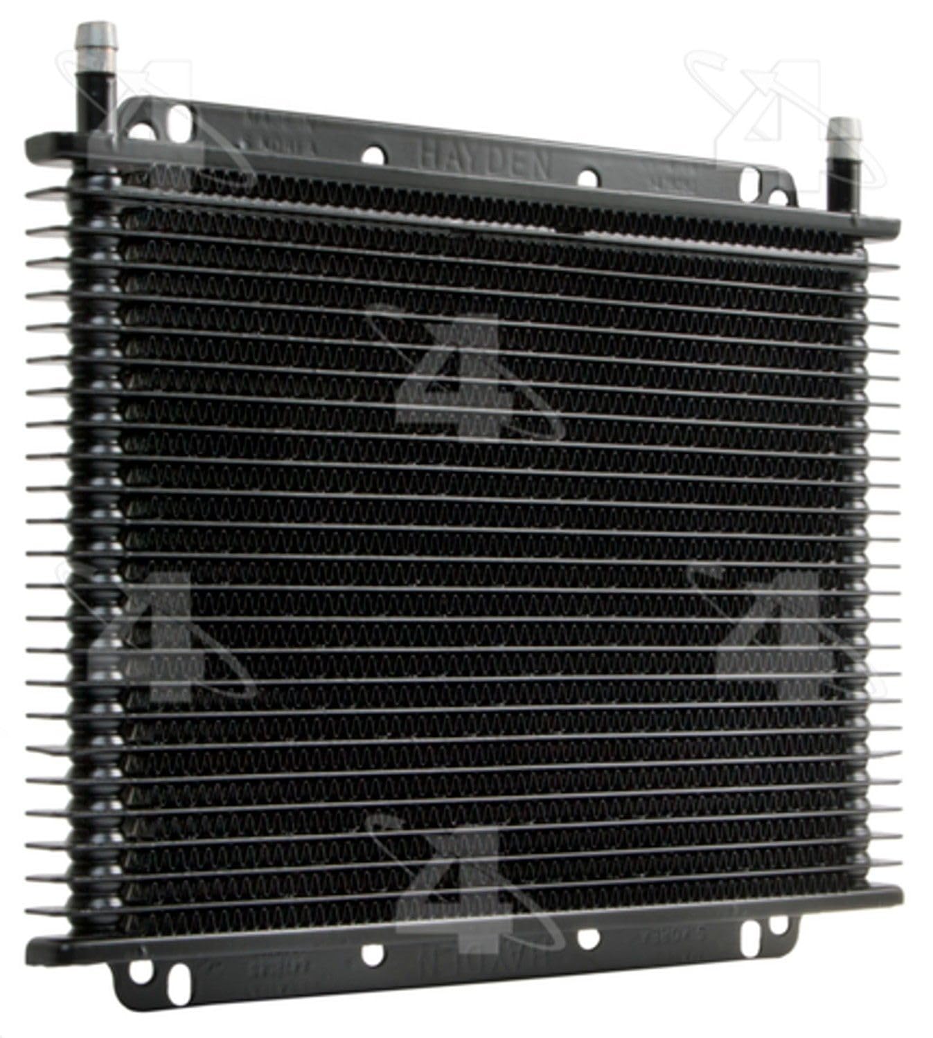 Hayden Automotive 698 oil cooler front view showing machined precision for heat control