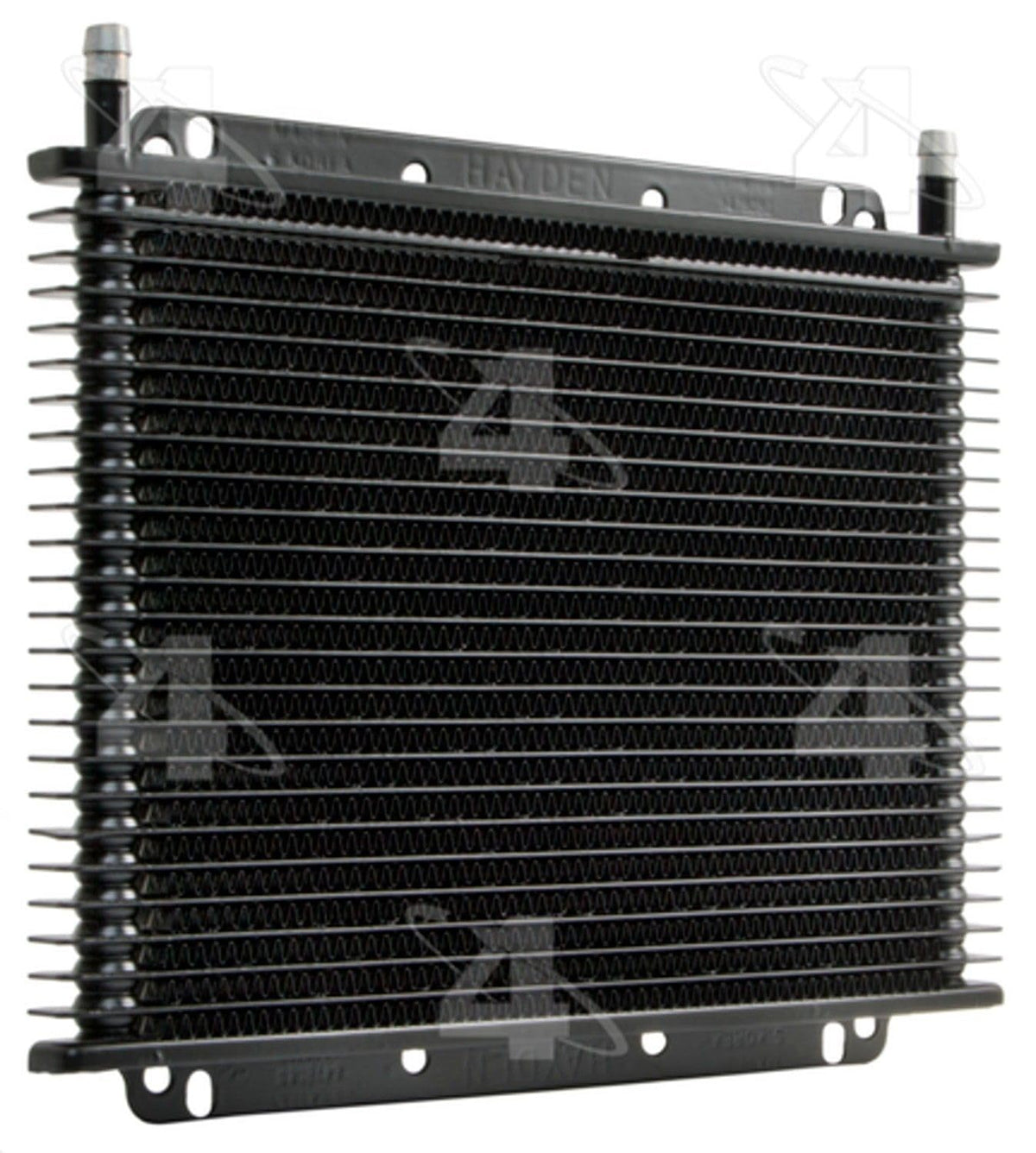Hayden Automotive 698 oil cooler front view showing machined precision for heat control