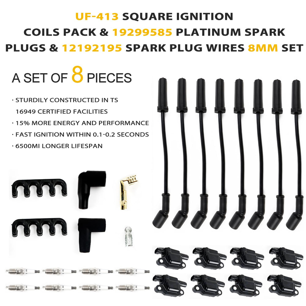 HAYIAUTO 748UU spark plug wires for low-resistance power transfer