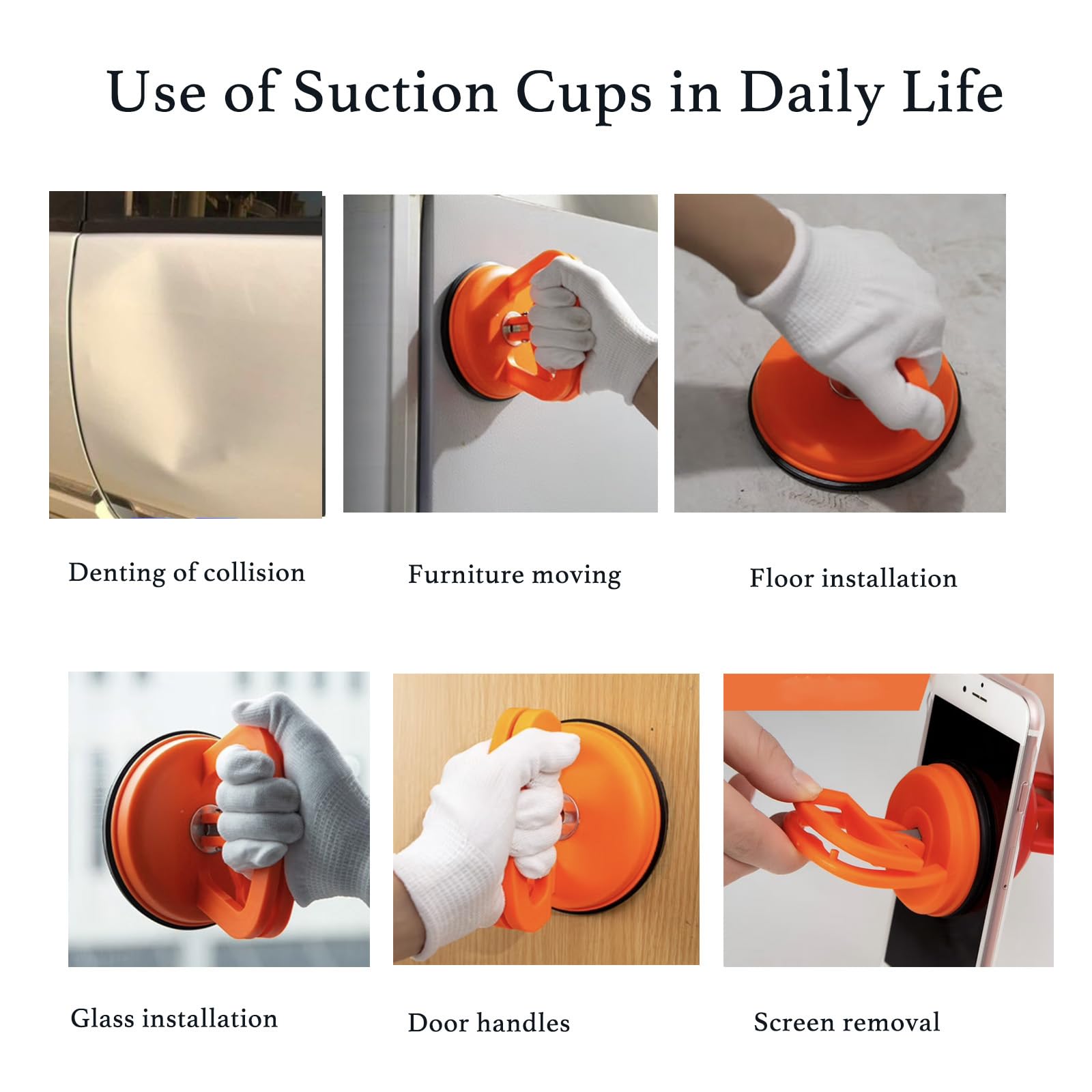 HBLiliang suction cup with ergonomic handle aids precise lifting.