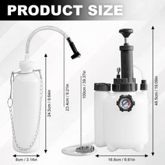 HCDDQP 1L brake bleeder bottle with clear visibility of fluid flow