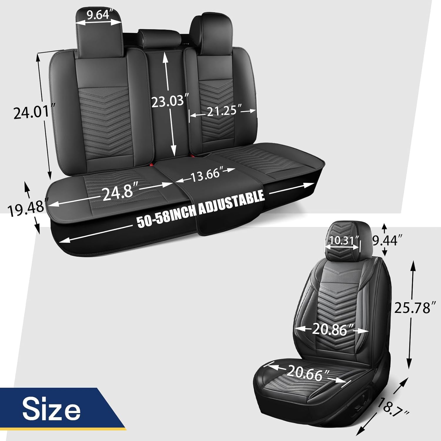 HChengkikz seat covers are easy to wipe clean and maintain