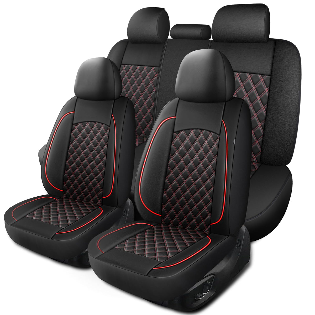 HChengkikz full-seat-cover with diamond pattern for interior protection