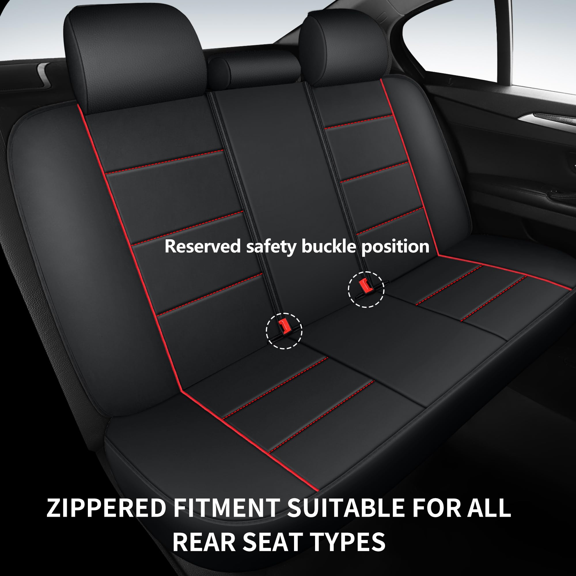 HChengkikz full set covers front, rear, and headrests