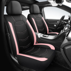 HChengkikz pink seat covers rear seats for a cohesive interior upgrade.