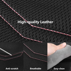 HChengkikz pink seat covers headrests set for uniform aesthetic and comfort.