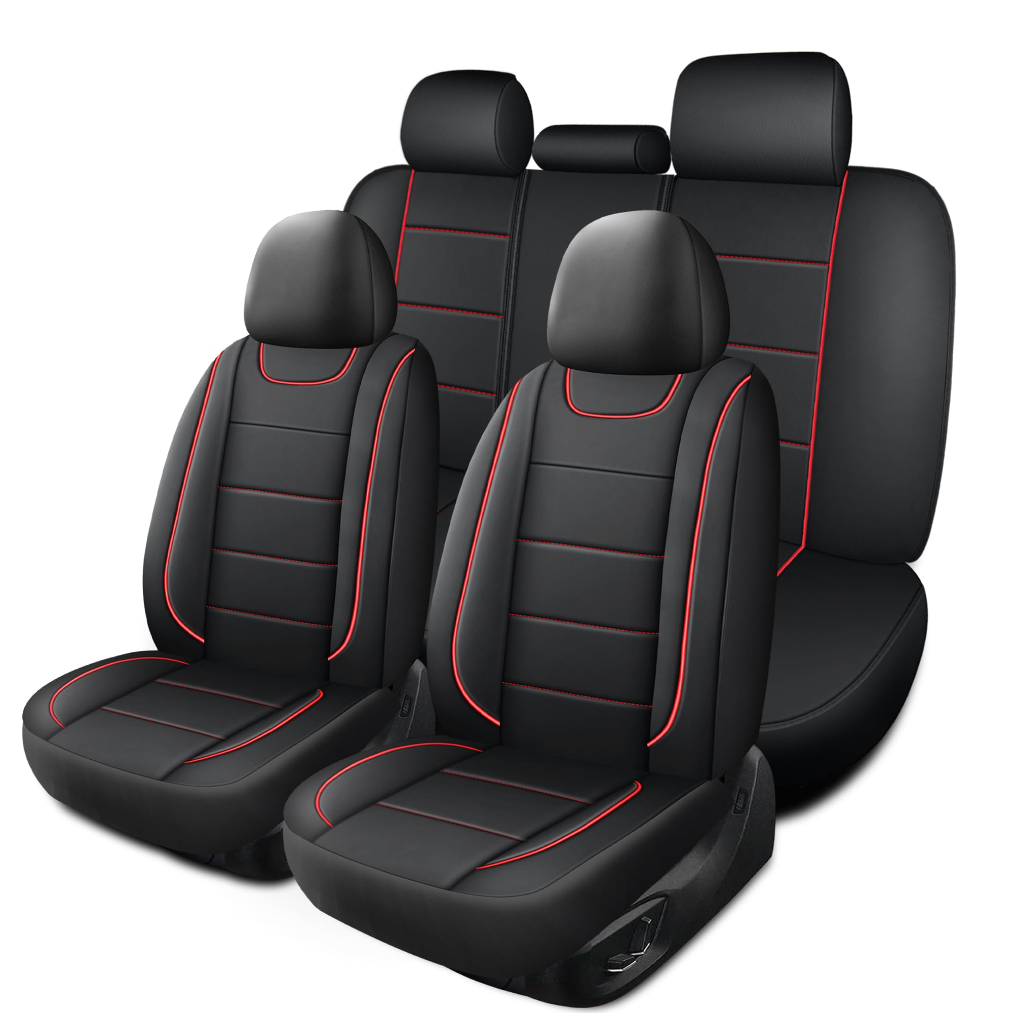 HChengkikz quilting leather front seat cover adds cushioning and style