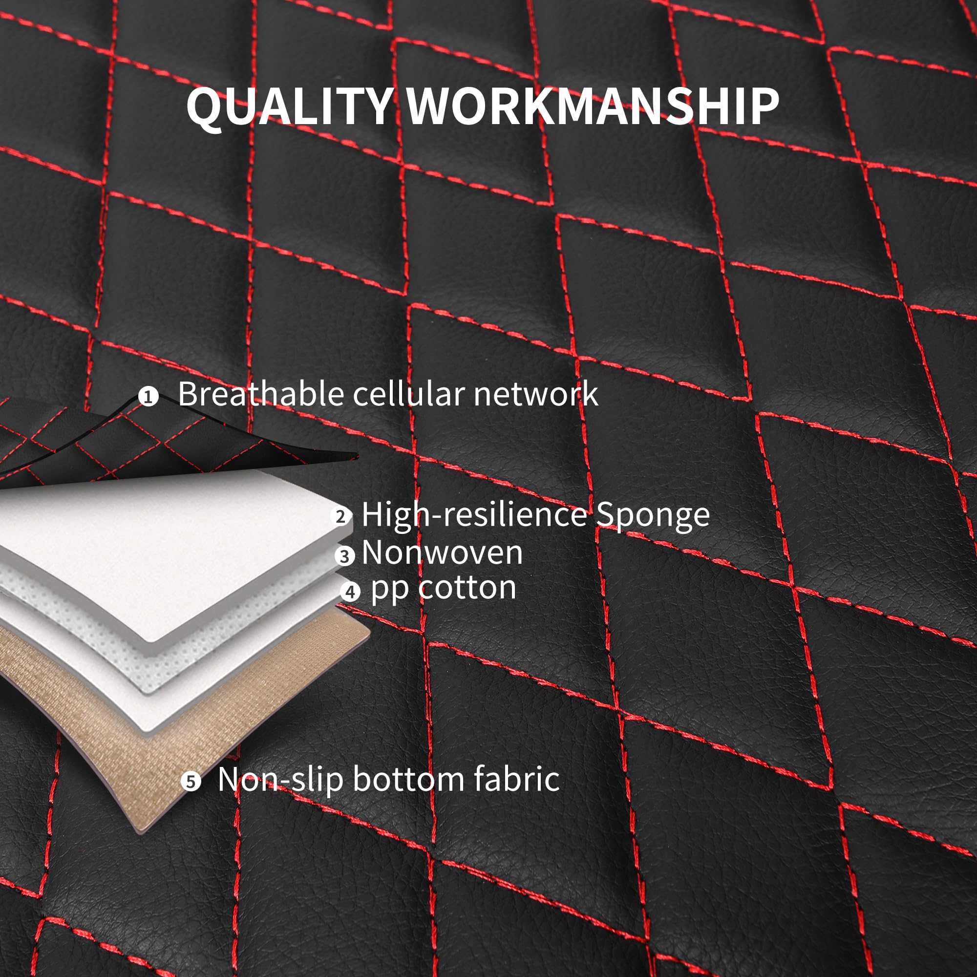 HChengkikz includes front and rear covers for complete interior protection.