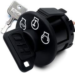 HD Switch ignition for Dixie Chopper 500017 with shielded keyhole for weather resistance