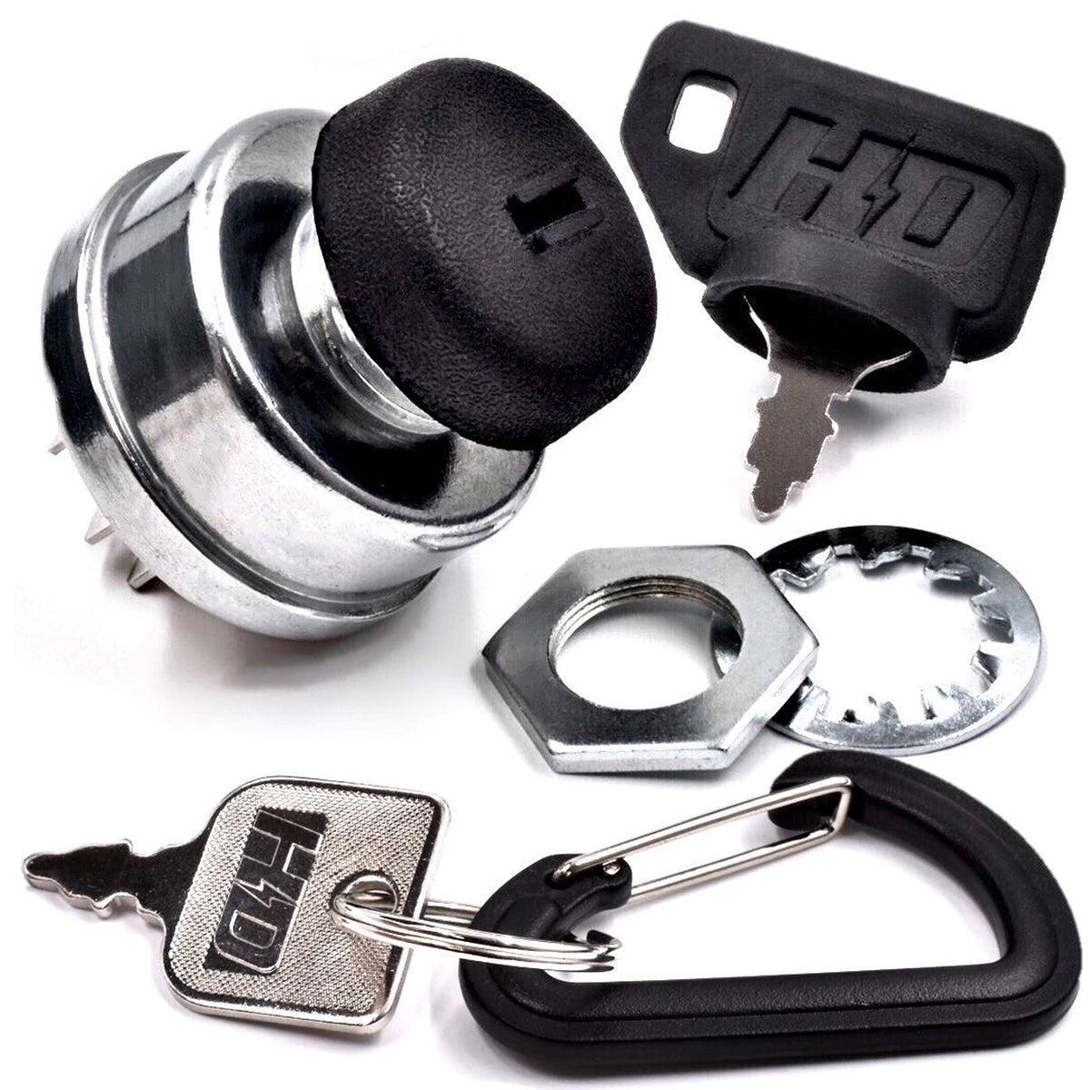HD Switch ignition key switch with dust protection for reliable starts.