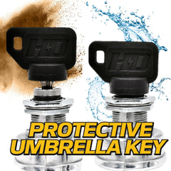 HD Switch soft-grip umbrella keys offer comfortable handling.