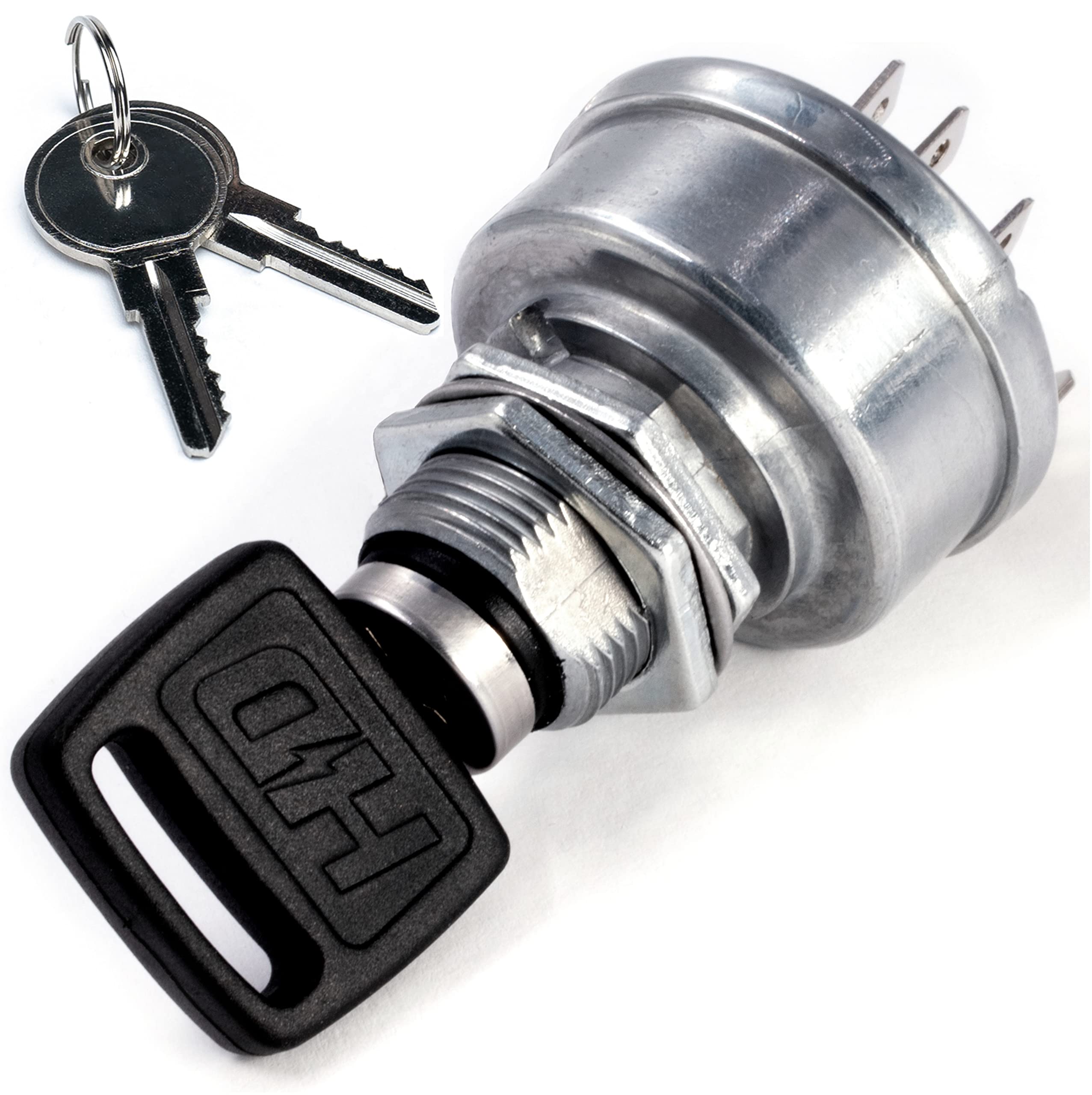 HD Switch premium ignition switch closeup; sturdy build for reliable starts.