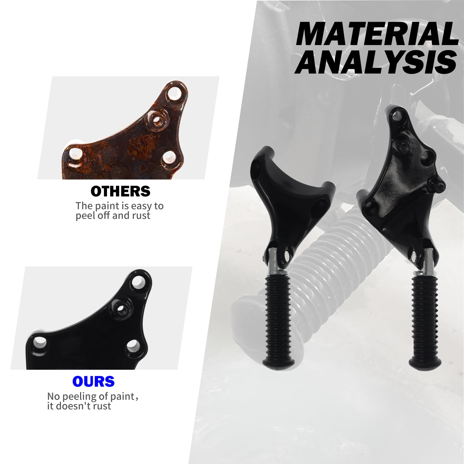 HDBUBALUS engraved skidproof footpeg with rugged grip