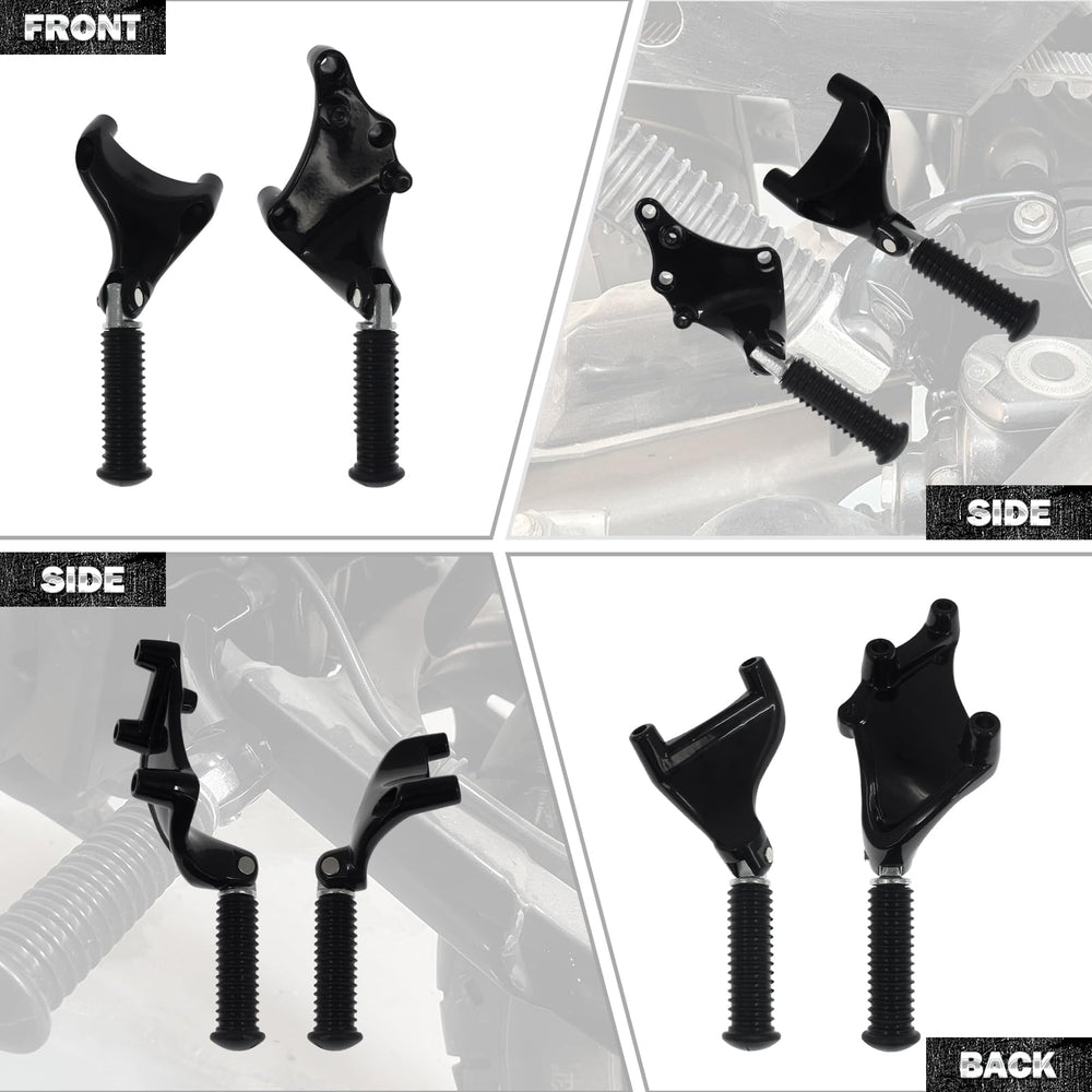 HDBUBALUS rear footpegs pack for two-sided passenger comfort