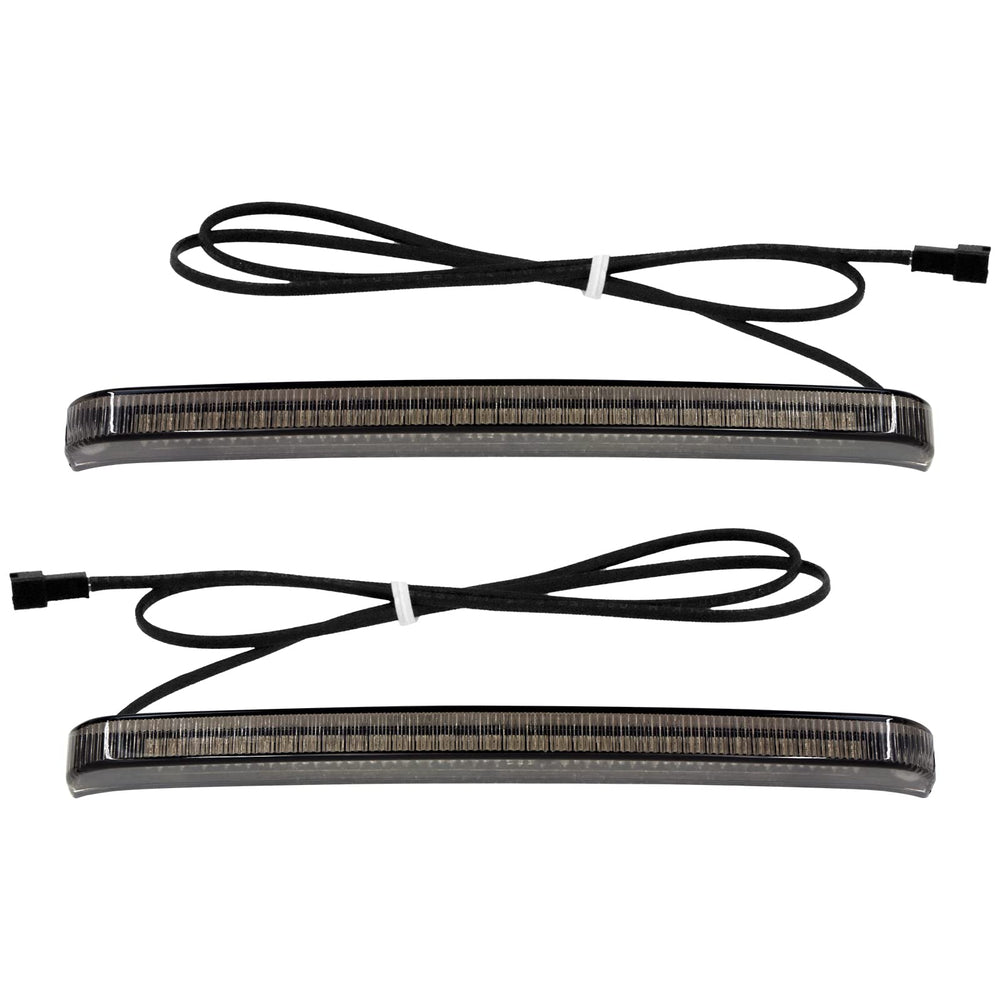 HDBUBALUS smoke saddlebag lights setup for Harley Touring, improving night visibility.