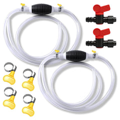 HDFDREO siphon pump with dual check valve for leak-free, clean transfers.