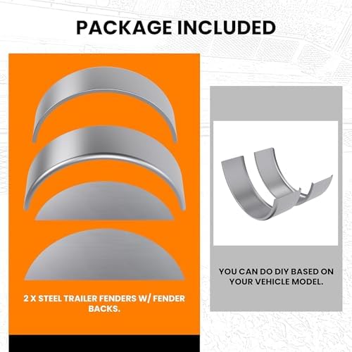 HECASA 15-inch height steel fender shields against debris