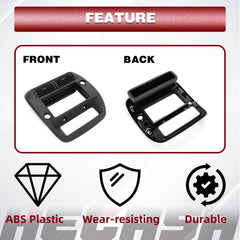 HECASA ABS black finish resists wear for daily driving and seasonal use.