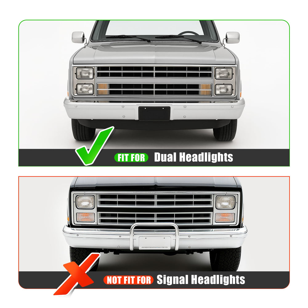 Closeup of HECASA headlight bezel in durable ABS silver.