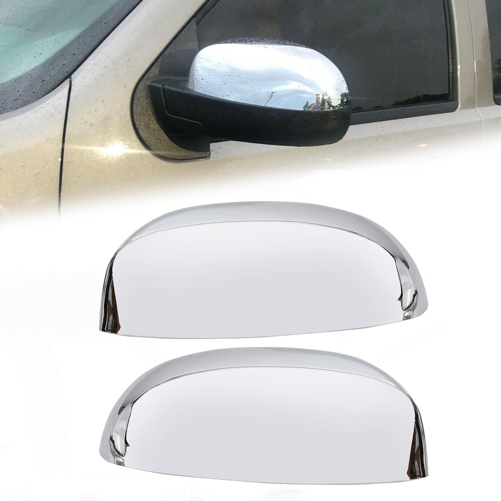HECASA chrome mirror half cap for Chevy Silverado left enhances style and protects the mirror housing.