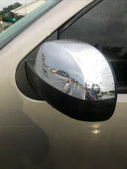 HECASA chrome mirror half cap for Chevy Silverado right protects housing and adds durable shine.