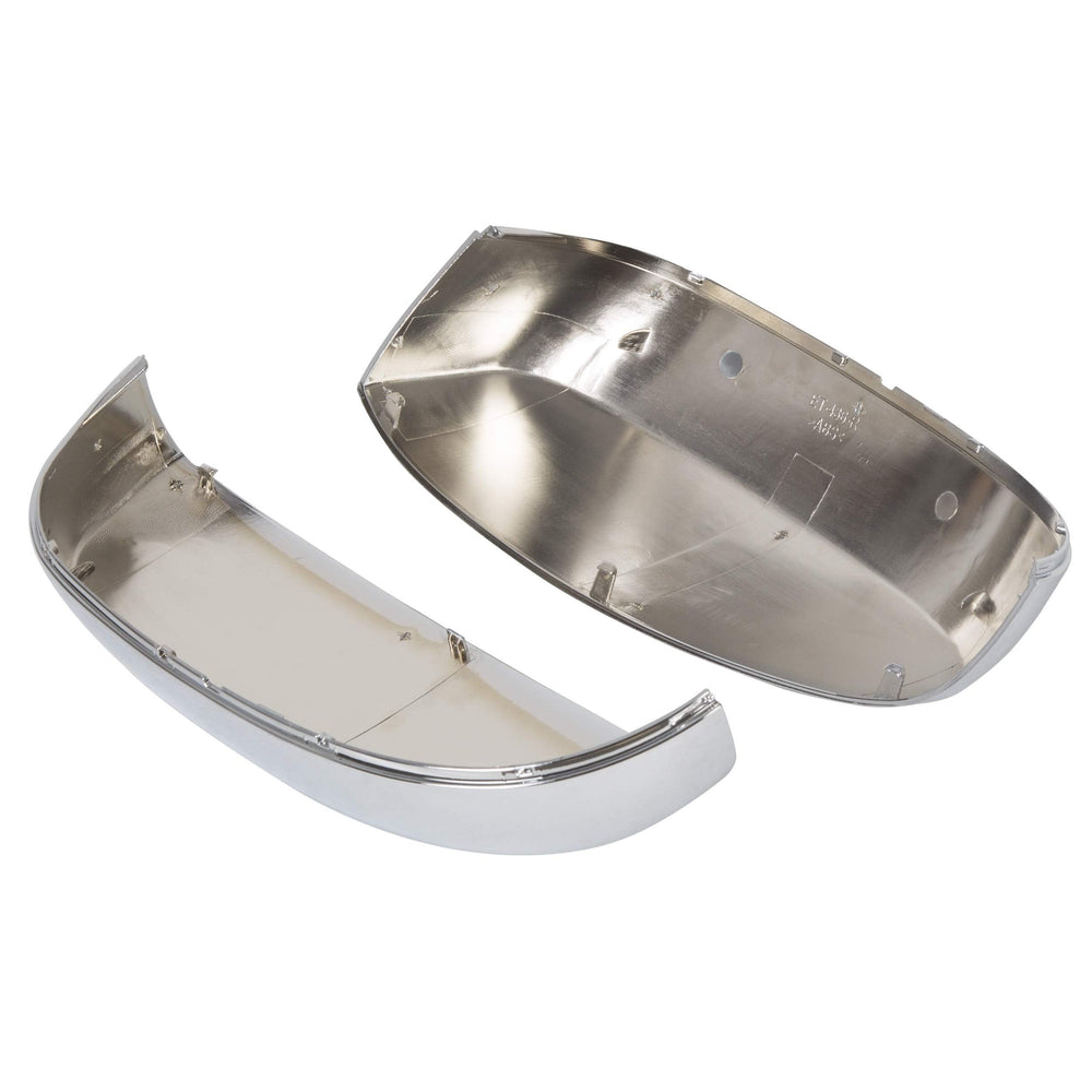 HECASA chrome mirror half cap for Chevy Tahoe left upgrades look and shields the mirror assembly.