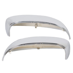 HECASA chrome mirror half cap for GMC Sierra right enhances appearance while shielding housing.