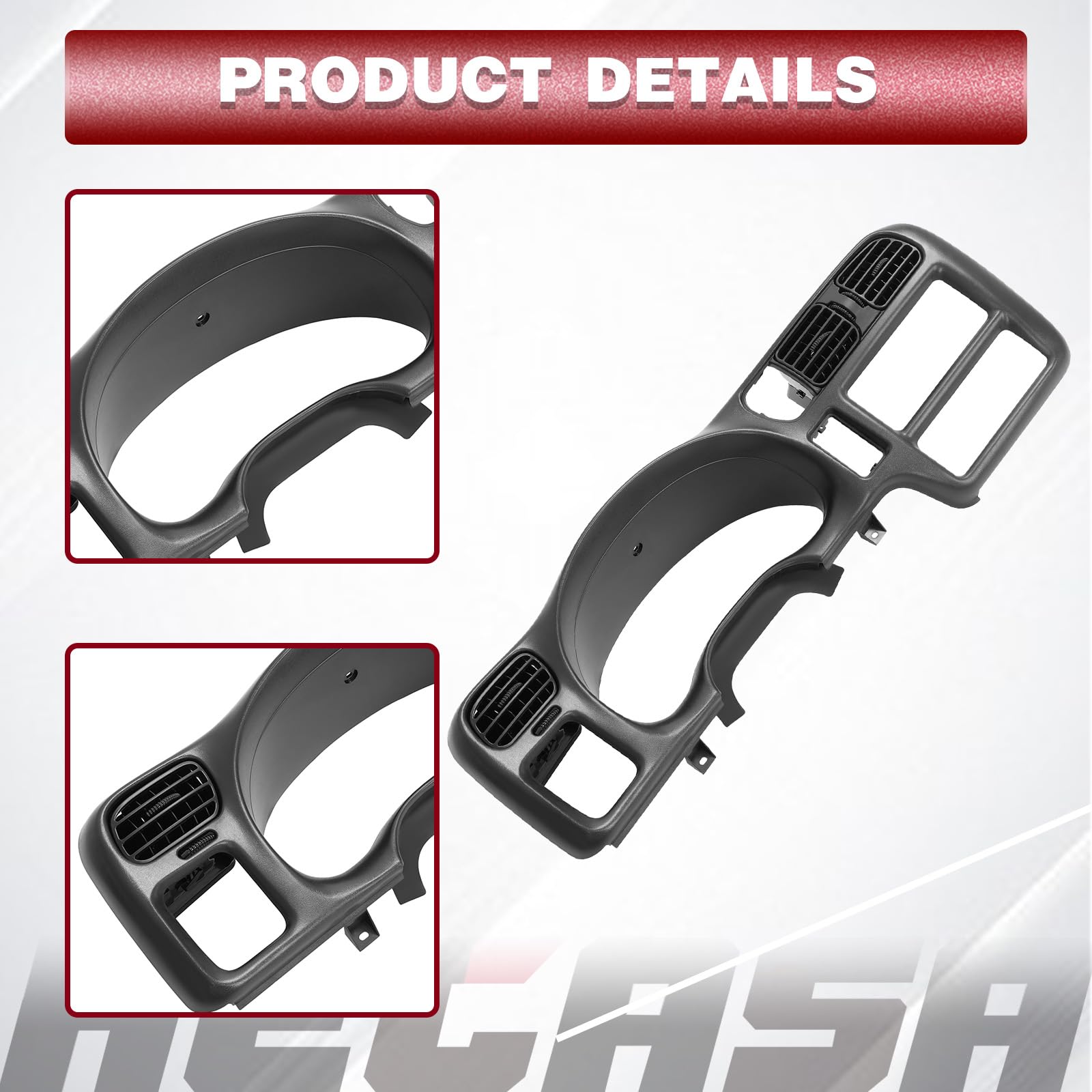 HECASA dash trim bezel package includes one bezel no extras