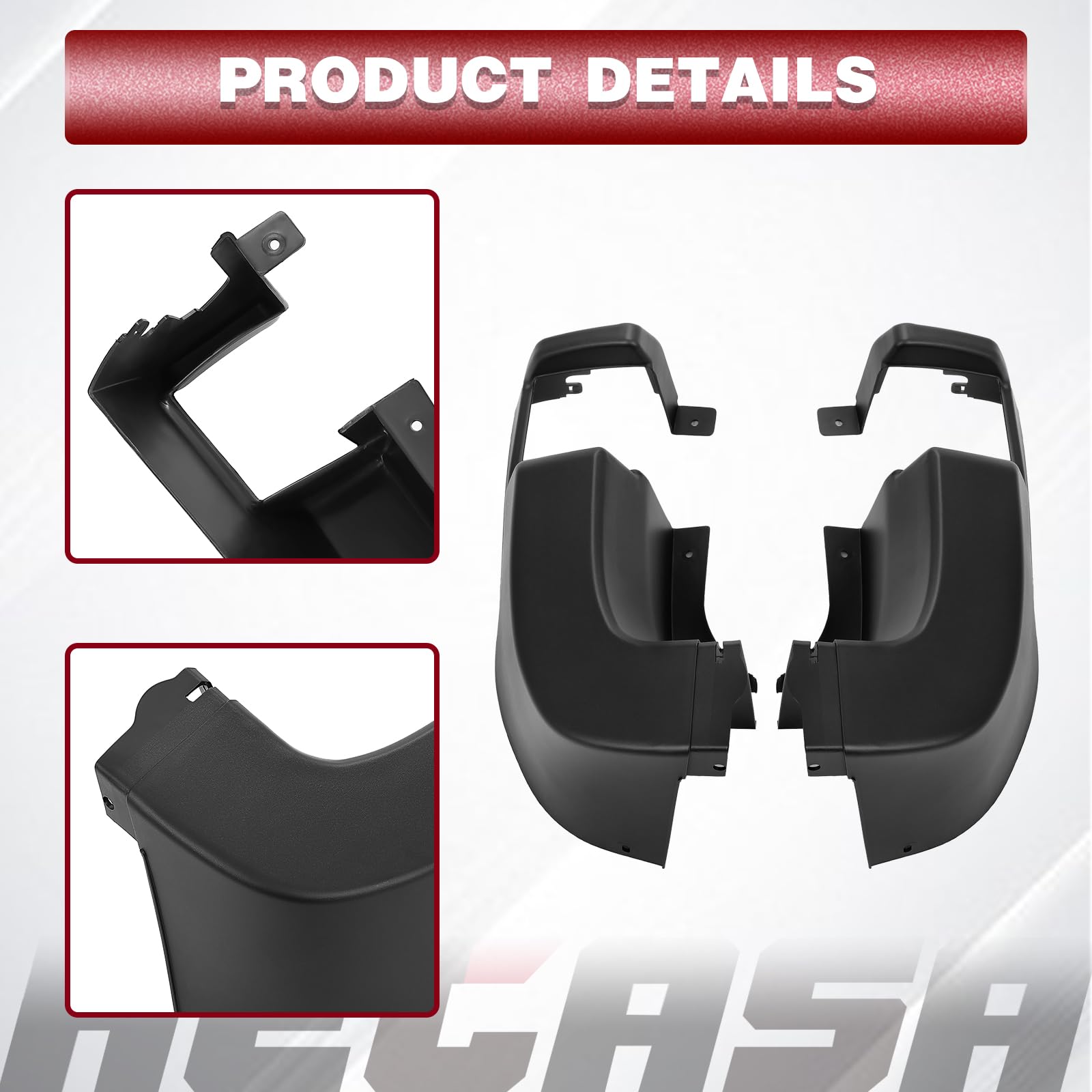 HECASA end cap protects against rain and mud to extend bumper life.