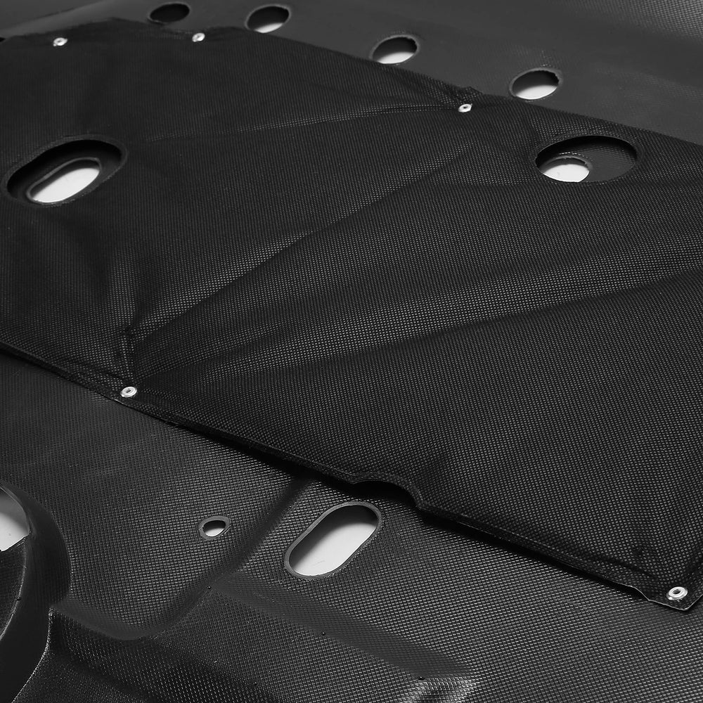 Installation area illustrating simple replacement steps for the shield.