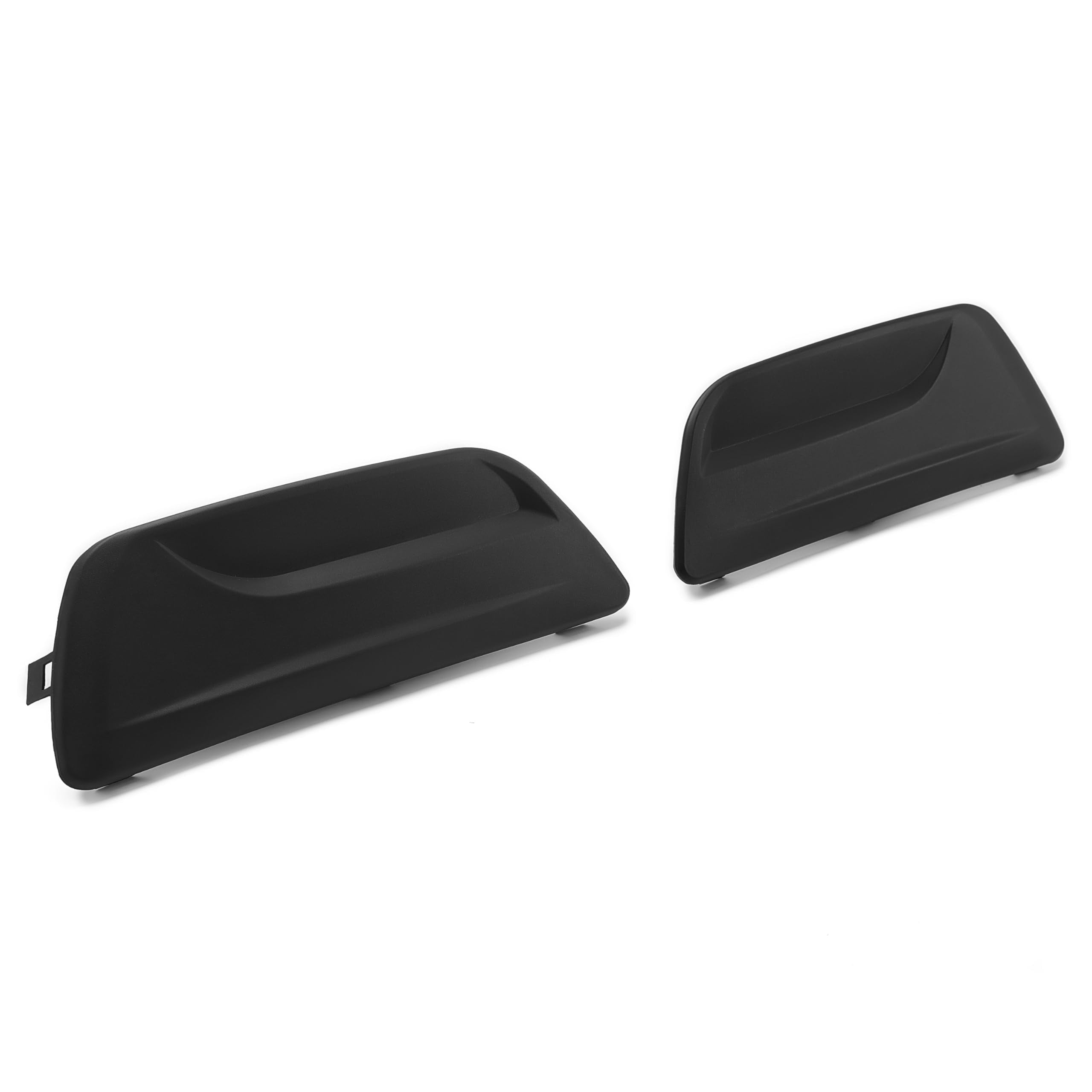 HECASA fog light cover front view in black enhances styling and weather protection