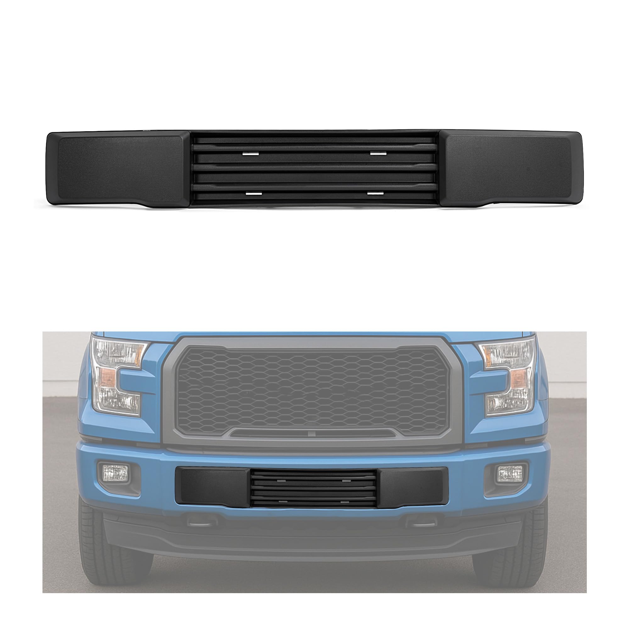 HECASA front bumper cover for 2015-2017 F-150 shields the nose from debris